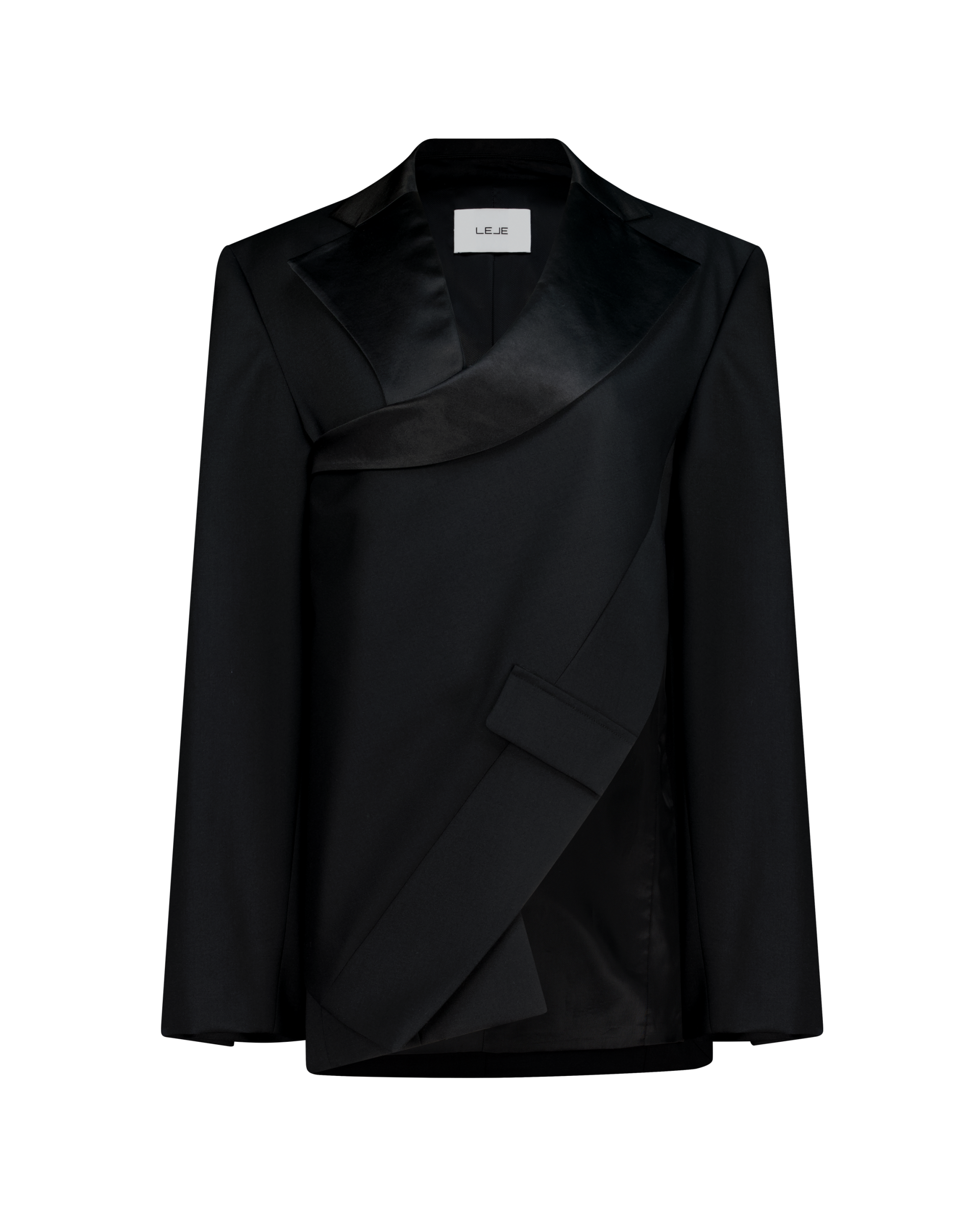 Asymmetric Draped Blazer