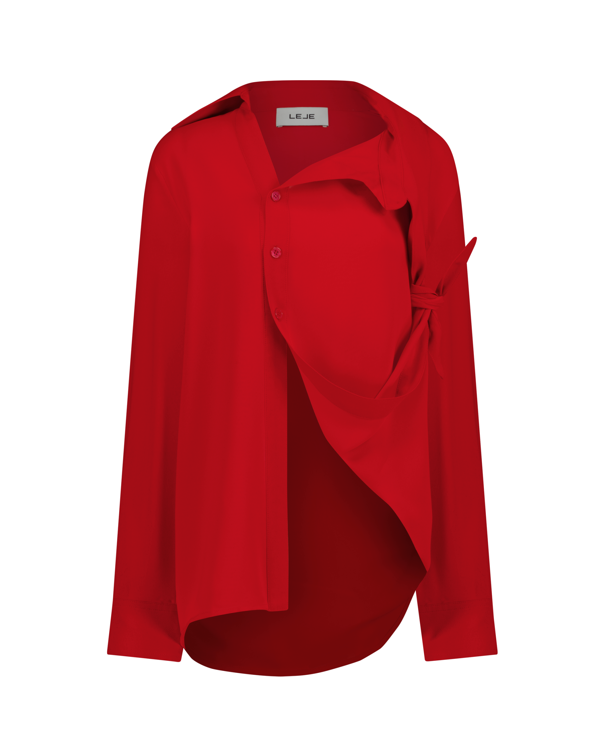 'TARAE' Asymmetric Knot Shirt